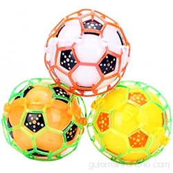 Isuper Fútbol Luminoso Juguete Bola Luminoso Colorido eléctrico Juquete Infantil Educativo para los niños (Color Aleatorio)