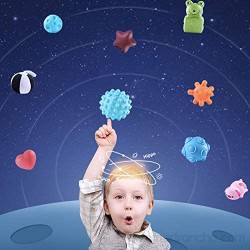 PETUFUN Bolas sensoriales para niños bolas multisensoriales Testurizadas juguetes de baño con bolas sensoriales táctiles con juego de multiesferas texturizadas para niños