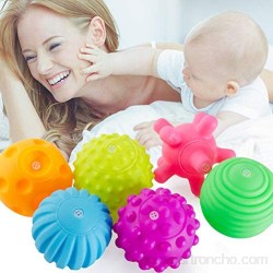 TiKiNi Bolas sensoriales para bebé 12 piezas de juguetes sensoriales de plástico suave bolas de bolas múltiples estructuradas multicolor sensoriales juguetes de baño TPU seguro pegamento suave