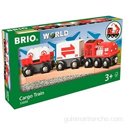 BRIO BRIO-53.033.888 33888-Tren de Mercancías Rojo Multicolor (53.033.888)