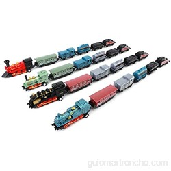 Mini juguete de trenes sistema de modelos de trenes operación fácil duradera y amigable para regalos(#1 model)