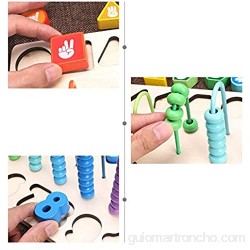 Rampa de carreras de juguete 3+ enseñanza preescolar Educación de la Primera juguete Juguetes de madera Abacus Educar Diseñado de juguetes educativos de madera for niños Coche de juguete juguete