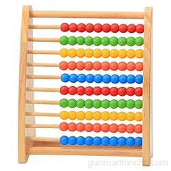 Rampa de carreras de juguete Números de aprendizaje de matemáticas manipulables cuenta granos clásico Abacus juguete de regalo for los niños Niños niños muchachas de los juguetes de madera Coche de ju
