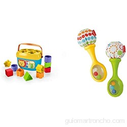 Fisher-Price Maracas musicales, juguete y sonajero para bebé +3 meses  (Mattel BLT33)