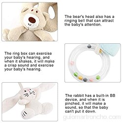 Juguete de sonajeros de cama sonajeros de bebé animales de peluche de dibujos animados juguete calmante educativo envoltura en espiral alrededor de la cama juguete de felpa colgante