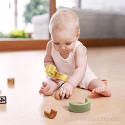 MCGMITT Juguetes apilables para bebés Juguetes de Silicona para Masticar la dentición con Aprendizaje Educativo temprano Juguete de Desarrollo Colorido para niños pequeños