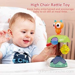REMOKING Juguete para bebé sonajero juguete para bebé trona con ventosa a partir de 6 meses