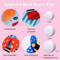 RXYYOS Baby Rattle Toy - Sonajeros para recién nacidos 4 unidades simpáticos animales de Developmental Toys para bebés de 0 a 12 meses
