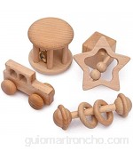Sonajero de madera personalizado para bebé sonajero juguete Montessori cochecito educativo de recuerdo regalo de recién nacido