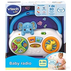 VTech- Baby Radio. Sonajero Activity Interactivo bebé +6 Meses Color (3480-533322)