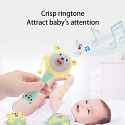 Yorimi Sonajero de juguete para bebés pequeños 5 unidades juguete sensorial con sonajero campana silbato castañuelas