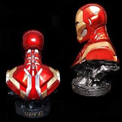 Batalla Iron Man Modelo MK46 Estatua Decoración Busto Anime Ornamento 36cm Red