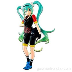 Banpresto-82747 Hatsune Figura de Accion Estatua EXQ Racing Miku Multicolor (Bandai 82747)