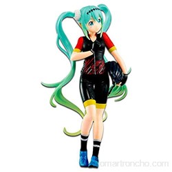 Banpresto-82747 Hatsune Figura de Accion Estatua EXQ Racing Miku Multicolor (Bandai 82747)