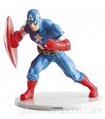 Dekora - Decoracion para Tartas con la Figura de Capitán América de PVC