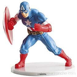 Dekora - Decoracion para Tartas con la Figura de Capitán América de PVC