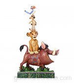 Disney Traditions Figura de Pumba Timón y Simba de "El Rey León" para coleccionar Enesco