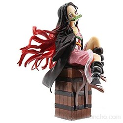 Figuras de acción de Demon Slayer Nezuko Kamado Figura de acción de 15 cm PVC Modelo de personaje de anime Estatua de pie Anime Demon Slayer Figura Juguete de regalo para decoración de escritorio