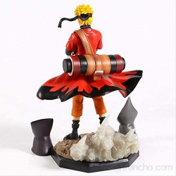 Ylout Naruto Shippuden Gk Uzumaki Naruto Sennin Mode con Shima Fukasaku Estatua De PVC Figura De Colección Modelo De Juguete 25Cm