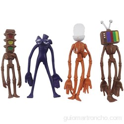 Sirena Cabeza Figurine PVC Modelo de juguete 8pcs / set 10 a 12 cm