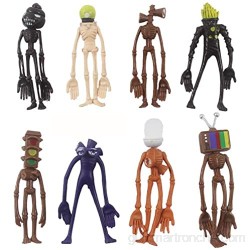 Sirena Cabeza Figurine PVC Modelo de juguete 8pcs / set 10 a 12 cm