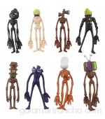 Sirena Head Anime Figure Toy Sirenhead Figure Figura Horror Modelo Muñeca Sculpture SCP Toy 8pcs / Set 10 a 12 cm