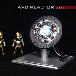 Tables Iron Man ARC Reactor 1: 1 ARC Reactor Figura de Acción MK1 ARC Reactor Modelo Juguetes con Luz Led