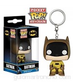 Funko - Figurine Batman 75th Anniversaire - Batman Yellow Pocket Pop 4cm - 0849803064341