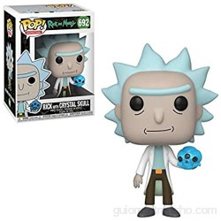 Funko- Pop Animation: Rick & Morty-Rick w/Crystal Skull and Morty Collectible Toy Multicolor (45438)