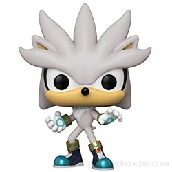 Funko- Pop Games Sonic 30th-Silver The Hedgehog Figura coleccionable Multicolor (51965)
