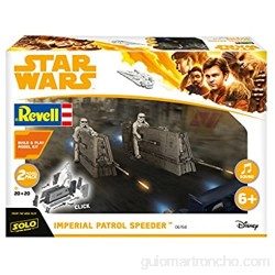 Revell Star Wars Solo Build & Play 2 Imperial Patrol Speeder con Sonidos Escala 1:28 (6768)(06768) Multicolor 18 6 cm de Largo