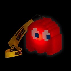 Teknofun- Ghost Blinky Pacman - Figura Luminosa con Correa Color Rojo