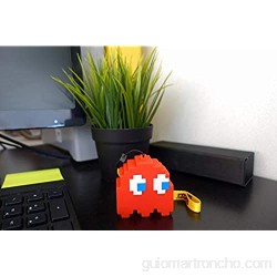 Teknofun- Ghost Blinky Pacman - Figura Luminosa con Correa Color Rojo