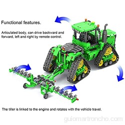LINANNAN TECHNIC RC Tractor Controlado con Control Remoto 2.4 GHz Caterpillar Tractor Modelo de construcción Conjunto de Motores compatibles con Lego Technic Blocks Blocks Set