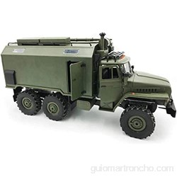 GJJSZ The perseids 1:16 2.4G 6WD RC Car Heavy Off-Road Mobile Command Vehicle Military Truck Toy Gift para niños Mayores de 3 años