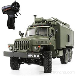 GJJSZ The perseids 1:16 2.4G 6WD RC Car Heavy Off-Road Mobile Command Vehicle Military Truck Toy Gift para niños Mayores de 3 años