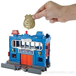 Hot Wheels Escape de la estación de policías pista de coches de juguete (Mattel FRH33)