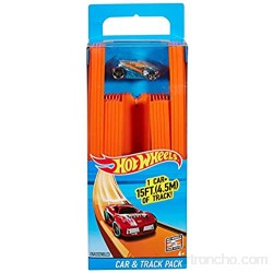 Hot Wheels Track Builder tramos de pista con vehículo incluido accesorios para pistas de coches de juguete (Mattel BHT77) color/modelo surtido