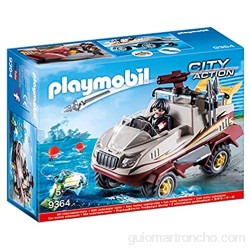 PLAYMOBIL City Action Coche Anfibio con Motor Sumergible a Partir de 5 Años (9364)