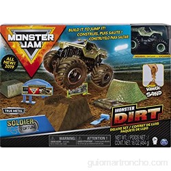 Spin Master Jam 454 g Auténtico camión de mermelada monstruo fundido a escala 1:64 (Max D Soldier Fortune Monster Dirt Deluxe Set Ship At Random) multicolor (6044986) color/modelo surtido
