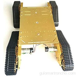 TMIL 4WD Metal Depósito del Chasis De Oruga Plataforma Car Smart Azulejos Baldosas Robot Chasis con Panel De Control ESP8266 para El Bricolaje Robot Cámara