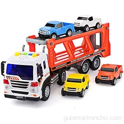 Xolye Juguete para niños Camión Grande Trailer Combinación Coche Juego de Juguete Puzzle Educación temprana Toy Coche Regalo Coche Transporte 2 Colores (Color : Si)