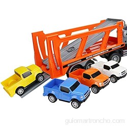 Xolye Juguete para niños Camión Grande Trailer Combinación Coche Juego de Juguete Puzzle Educación temprana Toy Coche Regalo Coche Transporte 2 Colores (Color : Si)