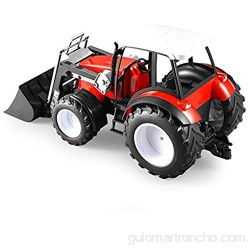 Xolye Una y dieciséis a gran escala de simulación de coches Farmer Modelo carro de la ingeniería de tracción de carga de coches de juguete infantil Volver Manual de juguete Agrícola de aleación de coc