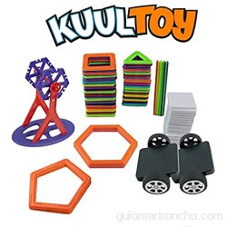 Kuultoy Bloques magnéticos de construcción de 109 piezas bloques de construcción magnéticos rueda gigante bloques de construcción | Gran juguete educativo para niños a partir de 3 años
