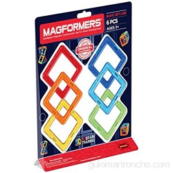Magformers - Square Set de 6 Piezas magnéticas (701001)