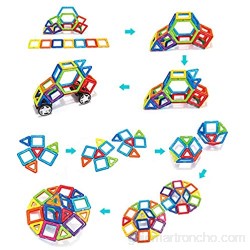NWQEWDG Bloques magnéticos para niños bloques de construcción de bloques de bloques de construcción creatividad juguetes educativos para niños juegos cerebrales para niños 54 piezas