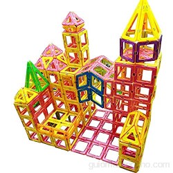 TGRBOP 130 Piezas 3D Coloridos Bloques De Construcción Magnéticos Rompecabezas Juguetes para Niños Kits De Bloques Magnéticos Educativos Jugar De Aprendizaje Azulejos Gran Diversión para Niños