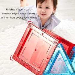 TGRBOP 130 Piezas 3D Coloridos Bloques De Construcción Magnéticos Rompecabezas Juguetes para Niños Kits De Bloques Magnéticos Educativos Jugar De Aprendizaje Azulejos Gran Diversión para Niños