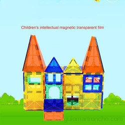 WUYEA 60 PC/Set Imán Constructor Bloques de construcción Azulejos Transparentes Juguetes de Ladrillos de Aprendizaje magnético Educativos para niños